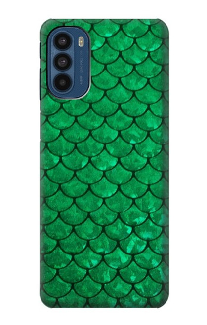 S2704 Green Fish Scale Pattern Graphic Case For Motorola Moto G41