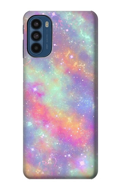 S3706 Pastel Rainbow Galaxy Pink Sky Case For Motorola Moto G41