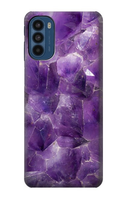 S3713 Purple Quartz Amethyst Graphic Printed Case For Motorola Moto G41