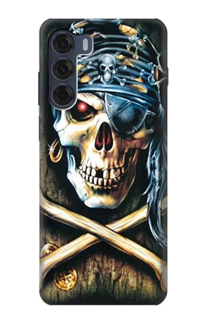 S0151 Pirate Skull Punk Rock Case For Motorola Moto G200 5G