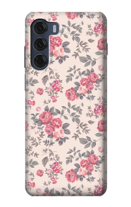 S3095 Vintage Rose Pattern Case For Motorola Moto G200 5G