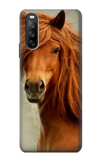 S1595 Beautiful Brown Horse Case For Sony Xperia 10 III Lite