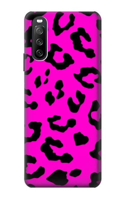 S1850 Pink Leopard Pattern Case For Sony Xperia 10 III Lite