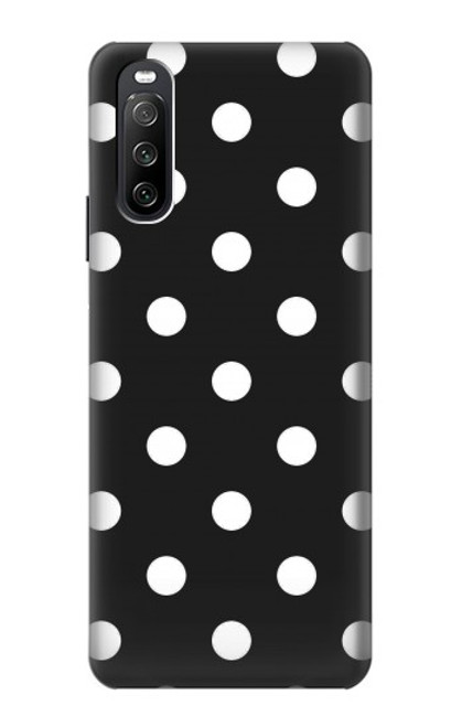 S2299 Black Polka Dots Case For Sony Xperia 10 III Lite