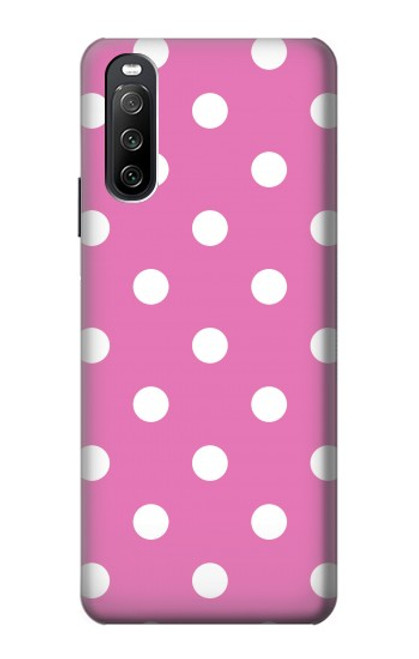 S2358 Pink Polka Dots Case For Sony Xperia 10 III Lite