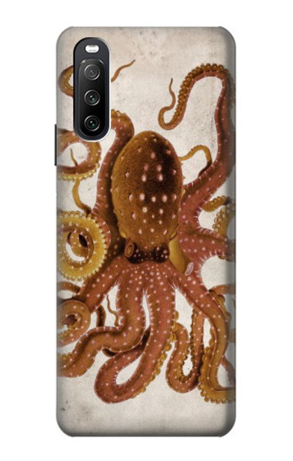 S2801 Vintage Octopus Case For Sony Xperia 10 III Lite