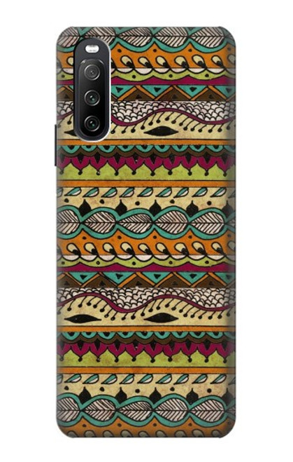 S2860 Aztec Boho Hippie Pattern Case For Sony Xperia 10 III Lite
