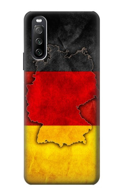 S2935 Germany Flag Map Case For Sony Xperia 10 III Lite