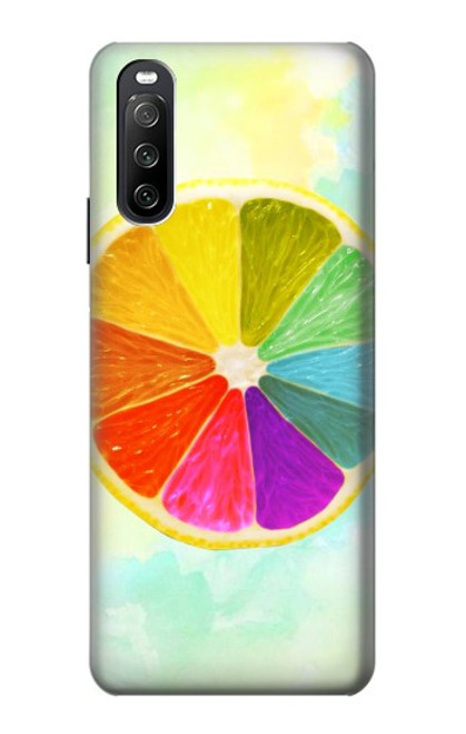 S3493 Colorful Lemon Case For Sony Xperia 10 III Lite