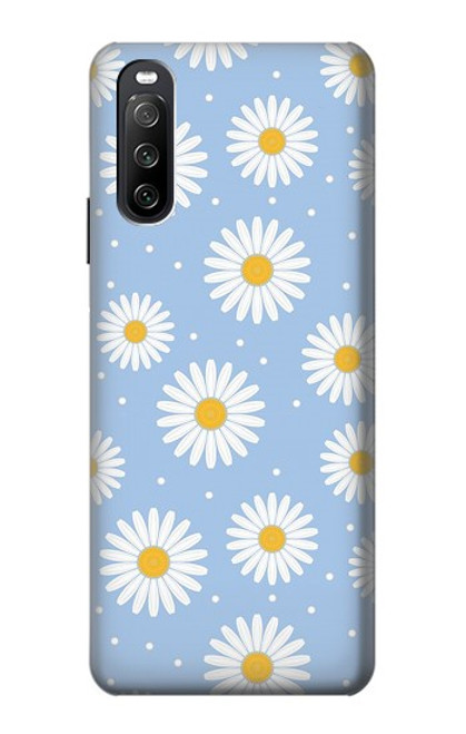 S3681 Daisy Flowers Pattern Case For Sony Xperia 10 III Lite