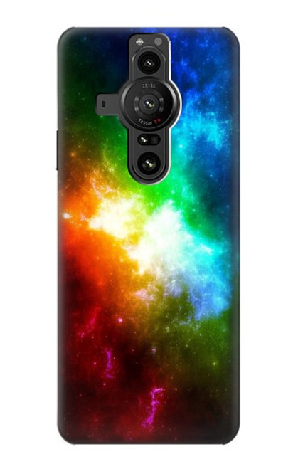 S2312 Colorful Rainbow Space Galaxy Case For Sony Xperia Pro-I