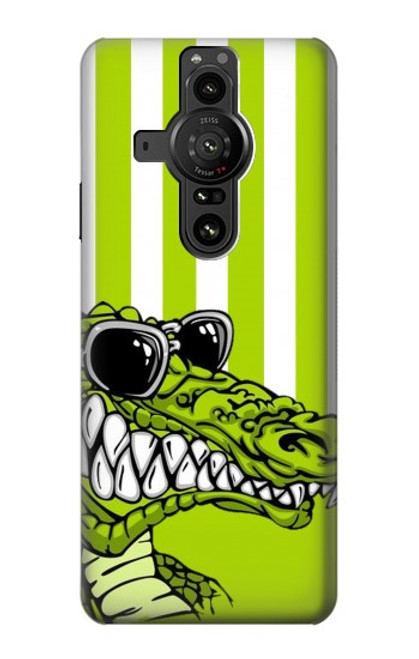 S2323 Funny Green Alligator Crocodile Case For Sony Xperia Pro-I