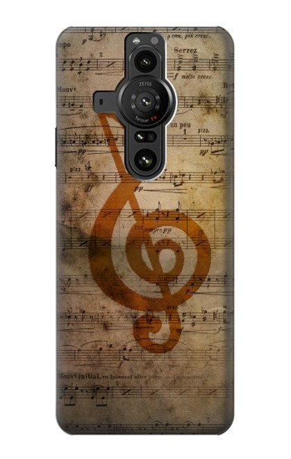 S2368 Sheet Music Notes Case For Sony Xperia Pro-I