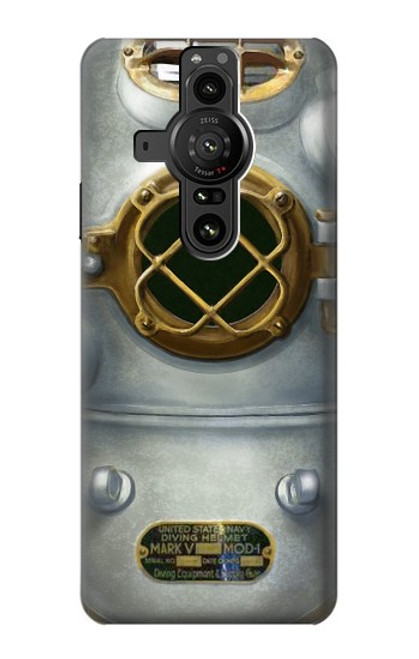 S2646 Vintage Deep Sea Diver Helmet Case For Sony Xperia Pro-I