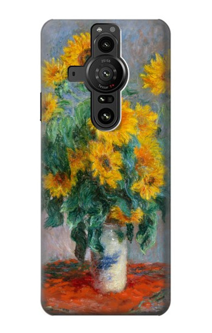 S2937 Claude Monet Bouquet of Sunflowers Case For Sony Xperia Pro-I
