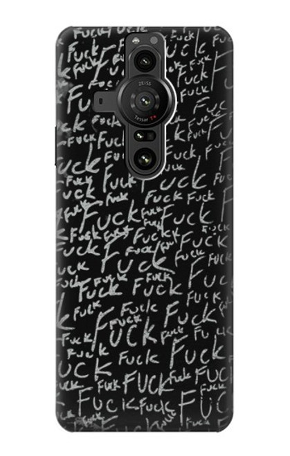 S3478 Funny Words Blackboard Case For Sony Xperia Pro-I