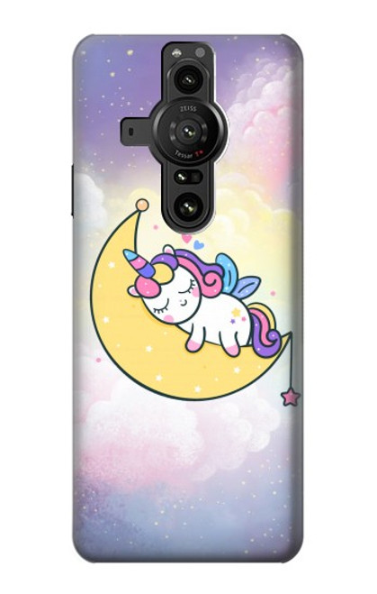 S3485 Cute Unicorn Sleep Case For Sony Xperia Pro-I