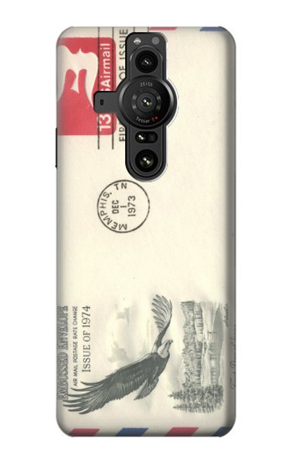 S3551 Vintage Airmail Envelope Art Case For Sony Xperia Pro-I