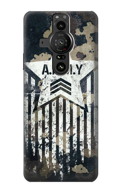 S3666 Army Camo Camouflage Case For Sony Xperia Pro-I