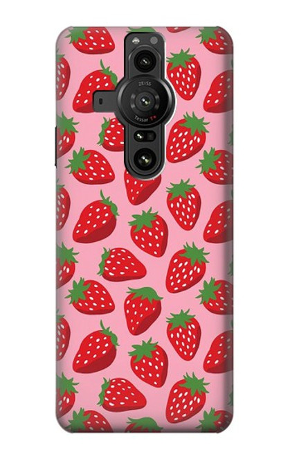 S3719 Strawberry Pattern Case For Sony Xperia Pro-I