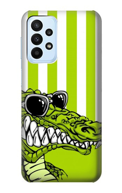 S2323 Funny Green Alligator Crocodile Case For Samsung Galaxy A23