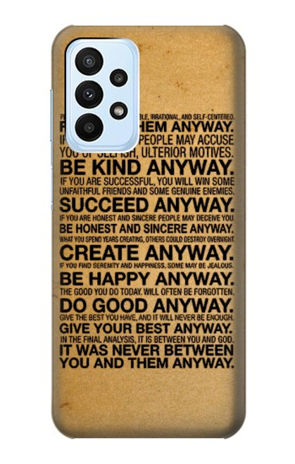 S2513 Mother Teresa Anyway Quotes Case For Samsung Galaxy A23