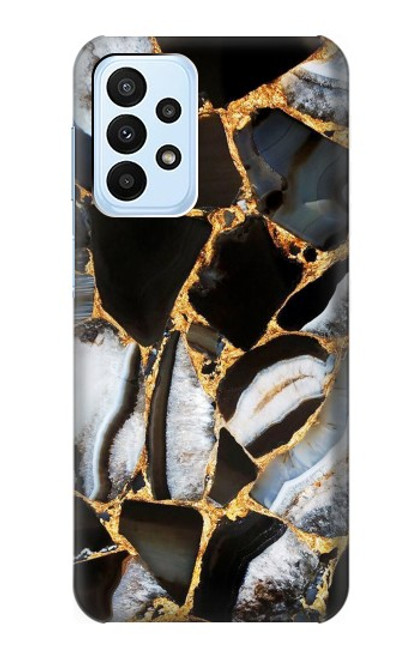 S3419 Gold Marble Graphic Print Case For Samsung Galaxy A23
