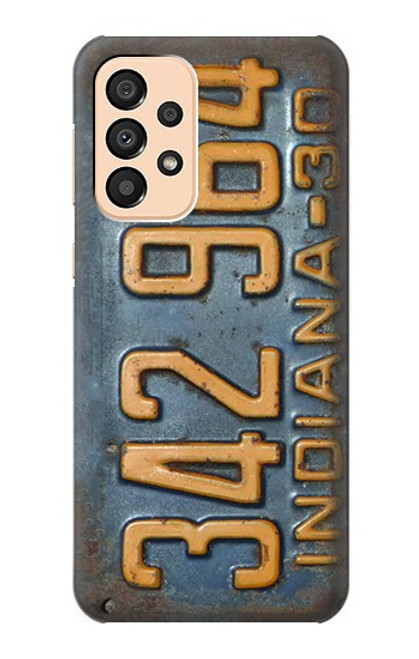 S3750 Vintage Vehicle Registration Plate Case For Samsung Galaxy A33 5G