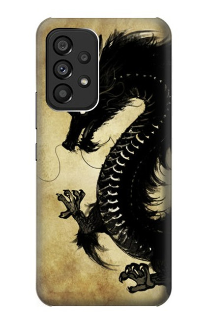 S1482 Black Dragon Painting Case For Samsung Galaxy A53 5G