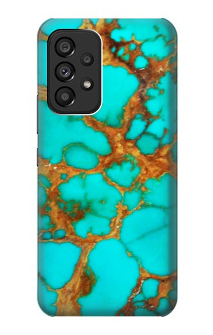 S2688 Aqua Copper Turquoise Gemstone Graphic Case For Samsung Galaxy A53 5G