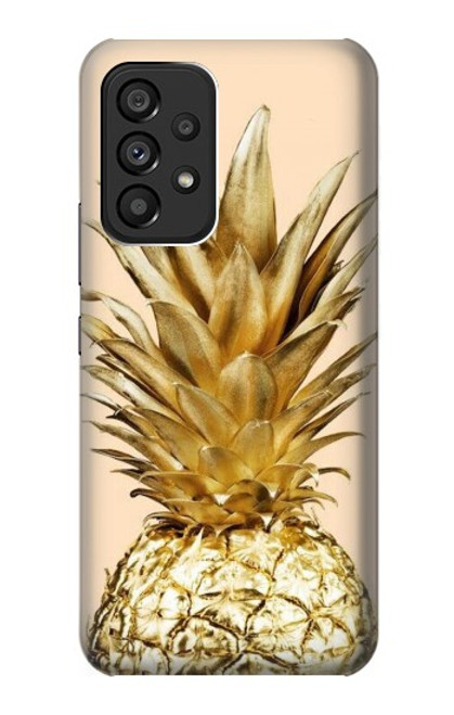 S3490 Gold Pineapple Case For Samsung Galaxy A53 5G