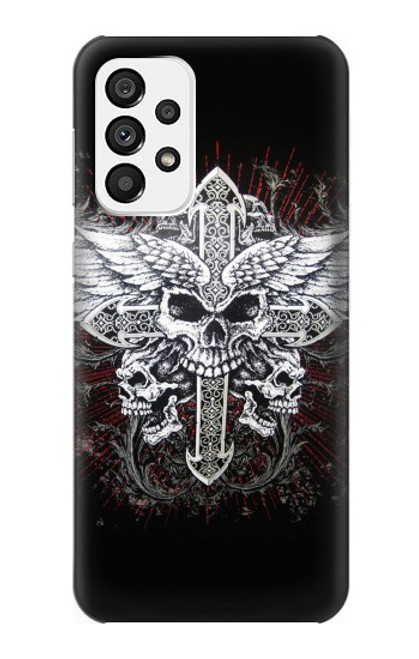 S1434 Skull Wing Tattoo Biker Case For Samsung Galaxy A73 5G