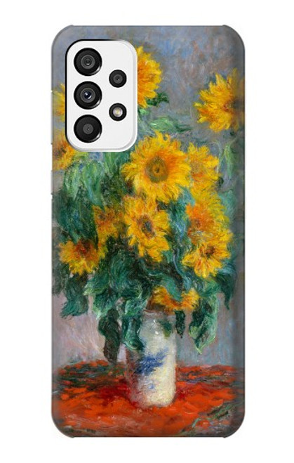 S2937 Claude Monet Bouquet of Sunflowers Case For Samsung Galaxy A73 5G