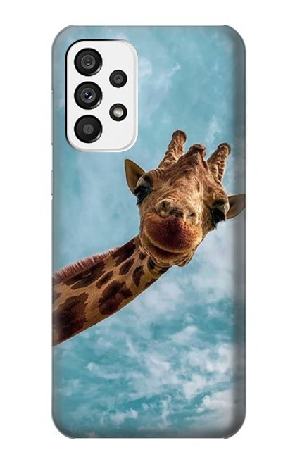 S3680 Cute Smile Giraffe Case For Samsung Galaxy A73 5G