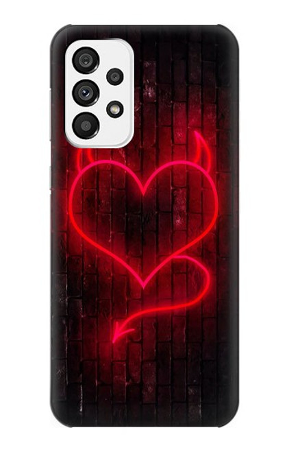 S3682 Devil Heart Case For Samsung Galaxy A73 5G