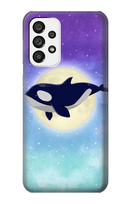 S3807 Killer Whale Orca Moon Pastel Fantasy Case For Samsung Galaxy A73 5G