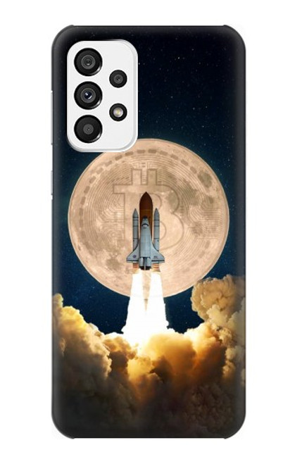 S3859 Bitcoin to the Moon Case For Samsung Galaxy A73 5G