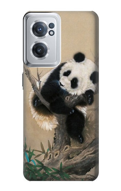 S2210 Panda Fluffy Art Painting Case For OnePlus Nord CE 2 5G