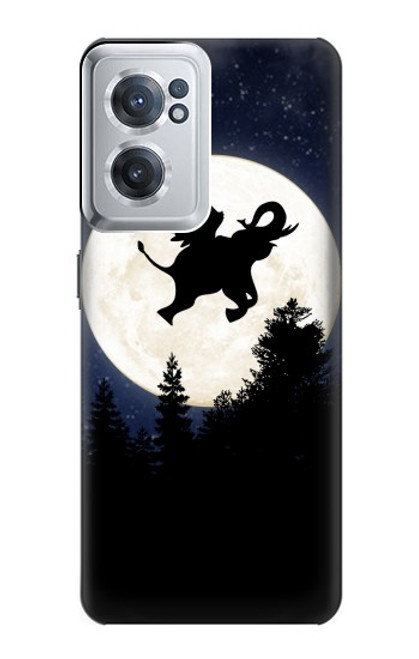 S3323 Flying Elephant Full Moon Night Case For OnePlus Nord CE 2 5G