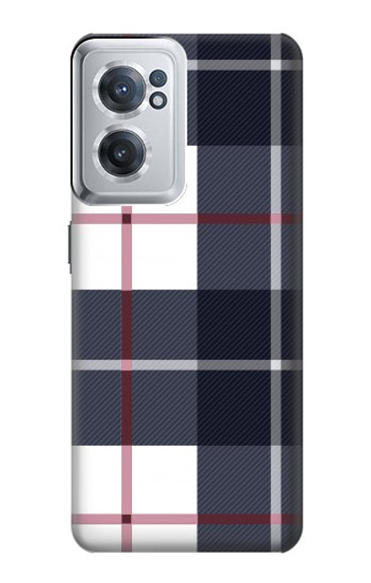 S3452 Plaid Fabric Pattern Case For OnePlus Nord CE 2 5G