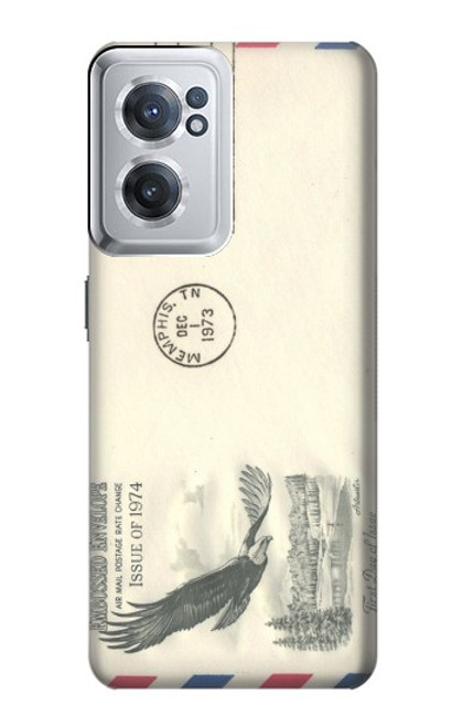 S3551 Vintage Airmail Envelope Art Case For OnePlus Nord CE 2 5G