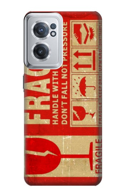 S3552 Vintage Fragile Label Art Case For OnePlus Nord CE 2 5G