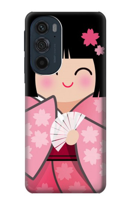 S3042 Japan Girl Hina Doll Kimono Sakura Case For Motorola Edge 30 Pro