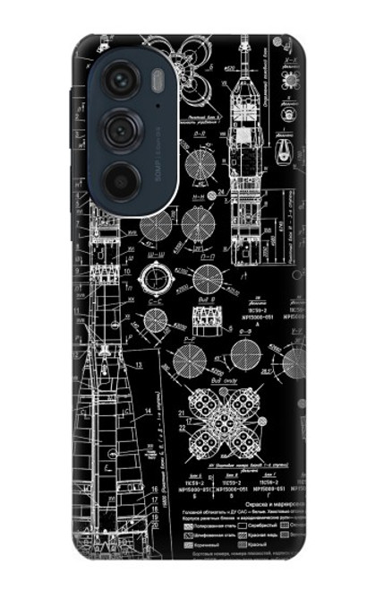 S3436 Apollo Blue Print Case For Motorola Edge 30 Pro