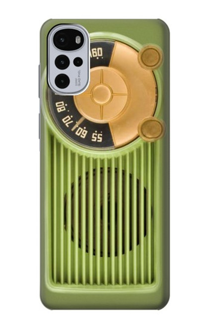 S2656 Vintage Bakelite Radio Green Case For Motorola Moto G22
