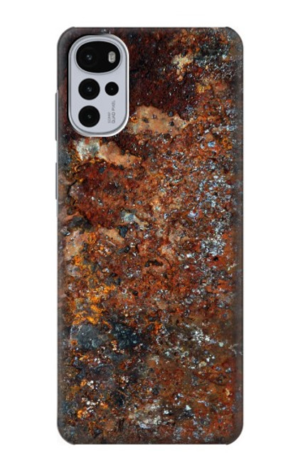 S2714 Rust Steel Texture Graphic Printed Case For Motorola Moto G22