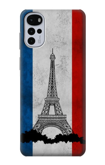 S2859 Vintage France Flag Eiffel Tower Case For Motorola Moto G22