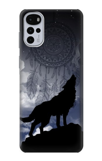 S3011 Dream Catcher Wolf Howling Case For Motorola Moto G22