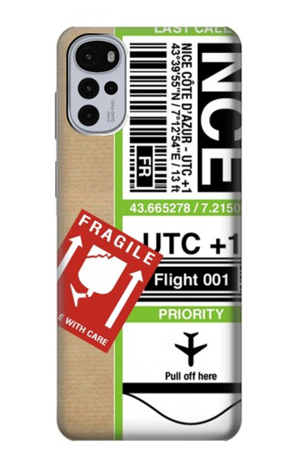 S3543 Luggage Tag Art Case For Motorola Moto G22