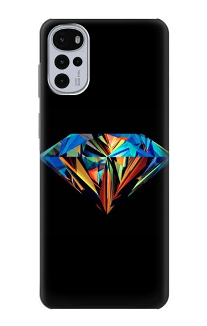 S3842 Abstract Colorful Diamond Case For Motorola Moto G22